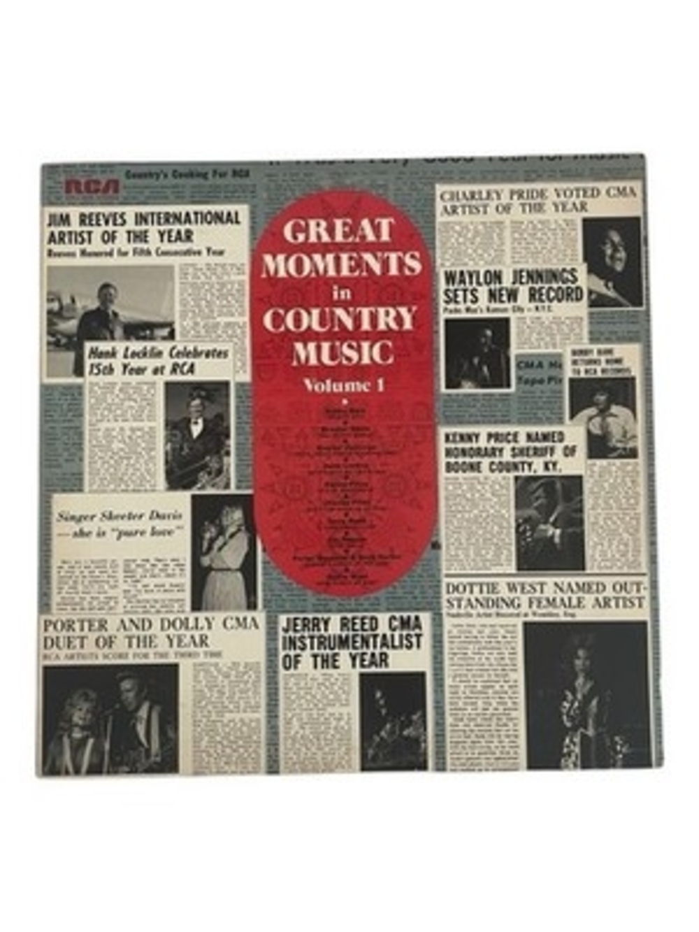 Great Moments In Country Music Vol 1 Vinyl LP RCA Records Waylon Dolly NM